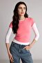 Fitted Crew Neck Ribbed Short Sleeve Basic T-Shirt E0288Ax26Sp - 4