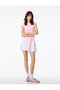 Slim Fit Short Sleeve Boat Neck Camisole Cotton T-Shirt