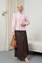 Balloon Cuff Short Poplin Shirt -Pink - 4