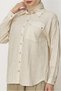 Striped Shirt Collar Tunic 46358 - 3