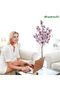 180cm Artificial Cherry Blossom Tree with White Planter, Faux Pink Sakura Flowers for Home Decor - 4