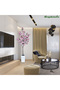 180cm Artificial Cherry Blossom Tree with White Planter, Faux Pink Sakura Flowers for Home Decor - 5
