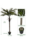 270cm Artificial Palm Tree, Fake Palm Trees, Faux Phoenix Palm Plants for Office Home Garden Decor - 7