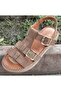 26322547Y Women's Genuine Leather Utra Comfort Sole Premium Sandals - 6