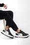 Men's Black Premium Polyurethane Lightweight Orthopedic Stitched Sole Daily Sports Walking Shoes Sneakers - 8