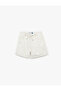 X Şahika Ercümen - Comfortable Fit Mini Shorts with Tie-Waist and Stitching Detail - 4