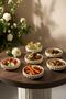 6-Piece Footed Presentation Bowl Set |   Unbreakable Appetizer, Nuts, Snack & Dessert Serving Container |   Stylish and Durable |   Beige - 6