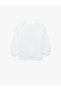 Cotton Long Sleeve Crew Neck Printed Hooded Sweatshirt - 2