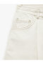 X Şahika Ercümen - Comfortable Fit Mini Shorts with Tie-Waist and Stitching Detail - 7