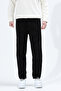 Men's Adjustable Waist Winter Sweatpants with Pockets Black - 1067 - 4