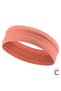 Women's Sports Hair Band Anti-Slip Orange - Sweat-Absorbent Fitness Yoga Tennis Athlete Bandana Buckle - 2