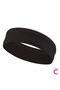 Men's Women's Sports Hair Band Anti-Slip Form Black - Sweat Absorbent Fitness Yoga Tennis Athlete Bandana Buckle