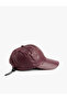 Faux Leather Cap Hat - 2