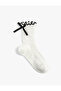 Bow Detailed Cotton Socks - 2