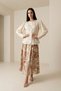 Cream Lace and Sleeve Detailed Long Sleeve Blouse - 2
