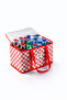 Thermo Luxury Folding Picnic Bag Thermal Red Gingham Plaid 15 Lt (35X20X20 cm) - 3