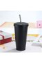 750ml Insulated Tumbler,Stainless Steel Vacuum Thermal Mug with Lid & Straw