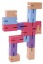 IQ Logic Puzzle 3D Figurine Violet, - 2