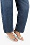 Women's Krista Gold Shiny Heeled Slippers