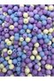 50Gr 8mm Purple-Blue-Cream Mixed Color Matte Pastel Neon Beads, Jewelry Bag Making Beads (~170 Pieces) - 2