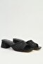Black Women's Heeled Slippers Pc-55767 - 2