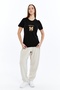 Printed Women's T-Shirt Ribbon Black - 2