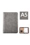 A5 Size Binder Folder Portfolio Organizer,Calculator,Notepad,Pen File Bag,Waterproof PU Leather