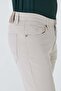 Beige Tencel Fabric Summer Men's Chino Trousers - 7