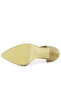 Alessi Light Beige Vegan Stone Pointed Toe Thin Heeled Evening Dress Shoes - 6