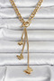 316l steel gold color butterfly dangle women necklace