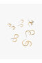 6'Lı Twist Hoop Earrings - 3