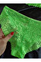 Freya Neon Lace Detailed Non-Padded Women's Bra and Thin Elastic Comfortable Panties Set - Neon Green - 4