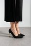 Black Stone Detailed Stiletto Women's Heeled Shoes – Stylish, Comfortable, Vegan Leather, Casual & Special Occasion - 2