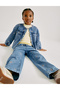 Denim Çiçekli Ceket - 6