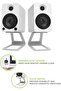 SE4W Raised Stands for Medium Bookshelf Speakers and Medium Size Studio Monitors - 2