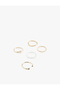 5-Piece Ring Set with Pearls - 3