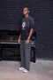 Raw-Hem Vintage Wash Wide Leg Pants - 2