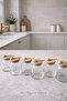 Glass Jar Set with Bamboo Lid and Spoon 300ml (4-Piece/6-Piece) Spice Jar – Vacuum Lid Kitchen Organizer - 2