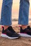 Violet Dash – Women's Black Pink Knitted Sole Lightweight Walking and Running Shoes - 2