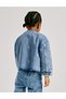 Denim Çiçekli Ceket - 3