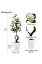 150cm Artificial Hydrangea Tree- Faux Hydrangea Plants Fake Flowers for Indoor Office Home Decor - 4