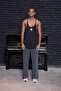 Fast Thin Strap Oversize Tank Top Green - 3