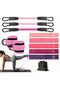 Women's Ankle Resistance Band Set,Natural Rubber Leg Hip Glute Workout Bands