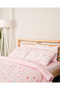 Angel Cotton Double Floral Duvet Cover Set 200X220 cm Pink - 5