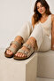 Women's Mink Double Buckle Orthopedic Sole Comfortable Daily Slippers - 3
