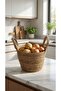Natural Wicker Knitted Basket Hsr-036 Potato Onion Storage Basket Flower Pot Organizer Basket - 5