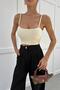 Basic Bra with String Straps Yellow - 2