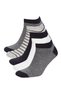 N1030Azkr1 Multi-Colored Men's Printed 5-Piece Cotton Bootie Socks