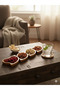 4-Compartment Heart-Shaped Natural Wooden Snack Bowl - 3
