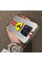 Redmi Note 14 Pro Compatible Silicone Edge Hard Back Anti-Fall Phone Case Ferrari Patterned - 3